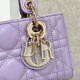 DIOR Lady D-Joy Micro Bag Lilac Cannage Lambskin Gold Hardware