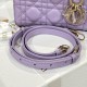 DIOR Lady D-Joy Micro Bag Lilac Cannage Lambskin Gold Hardware