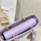 DIOR Lady D-Joy Micro Bag Lilac Cannage Lambskin Gold Hardware