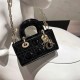 DIOR Lady D-Joy Micro Bag Black Patent Cannage Calfskin Gold Hardware