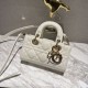 DIOR Lady D-Joy Micro Bag Latte Patent Cannage Calfskin with Gold Hardware