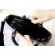 DIOR Small Lady D-Sire Bag Black Macrocannage Crinkled Calfskin