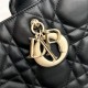 DIOR Medium Dior Book Tote Black Macrocannage Calfskin with Gold Hardware