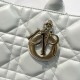 DIOR Medium Dior Book Tote Cloud Gray Macrocannage Calfskin with Gold Hardware