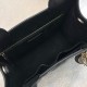 DIOR Small Dior Book Tote Black Macrocannage Calfskin with Gold Hardware