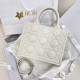 DIOR Small Dior Book Tote Latte Macrocannage Calfskin with Gold Hardware