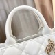 DIOR Small Dior Book Tote Latte Macrocannage Calfskin with Gold Hardware