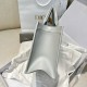 DIOR Small Dior Book Tote Cloud Gray Macrocannage Calfskin with Gold Hardware