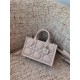 DIOR Mini Dior Book Tote Trench Beige Macrocannage Calfskin with Gold Hardware