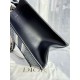 DIOR Small Dior Book Tote Blue Dior Oblique Embroidery and Calfskin