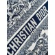 DIOR Medium Dior Book Tote White and Navy Blue Toile de Jouy Sauvage Embroidery with Navy Blue Calfskin