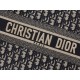 DIOR Medium Dior Book Tote Ecru and Blue Dior Oblique Embroidery