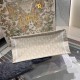 DIOR Medium Dior Book Tote White and Gold-Tone Dior Oblique Embroidery