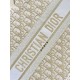 DIOR Medium Dior Book Tote White and Gold-Tone Dior Oblique Embroidery