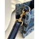 DIOR Mini Dior Book Tote Blue Denim Dior Oblique Jacquard 