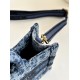 DIOR Mini Dior Book Tote Blue Denim Dior Oblique Jacquard 