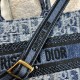 DIOR Mini Dior Book Tote Blue Denim Dior Oblique Jacquard 