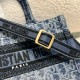 DIOR Mini Dior Book Tote Blue Denim Dior Oblique Jacquard 