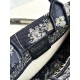 DIOR Mini Dior Book Tote Blue Toile de Jouy Reverse Embroidery