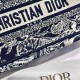 DIOR Mini Dior Book Tote Blue Toile de Jouy Reverse Embroidery