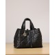 DIOR Medium Dior Toujours Bag Black Macrocannage Calfskin