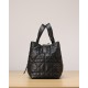 DIOR Medium Dior Toujours Bag Black Macrocannage Calfskin