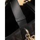 DIOR Medium Dior Toujours Bag Black Macrocannage Calfskin