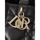 DIOR Medium Dior Toujours Bag Black Macrocannage Calfskin