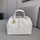 DIOR Medium Dior Toujours Bag Latte Macrocannage Calfskin