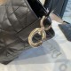 DIOR Medium Dior Toujours Bag Black Macrocannage Calfskin