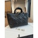 DIOR Medium Dior Toujours Bag Black Macrocannage Calfskin