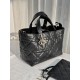 DIOR Medium Dior Toujours Bag Black Macrocannage Calfskin