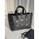 DIOR Medium Dior Toujours Bag Black Macrocannage Calfskin