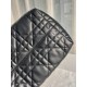 DIOR Medium Dior Toujours Bag Black Macrocannage Calfskin