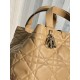 DIOR Medium Dior Toujours Bag Medium Tan Macrocannage Calfskin