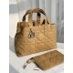 DIOR Medium Dior Toujours Bag Medium Tan Macrocannage Calfskin