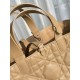 DIOR Medium Dior Toujours Bag Medium Tan Macrocannage Calfskin