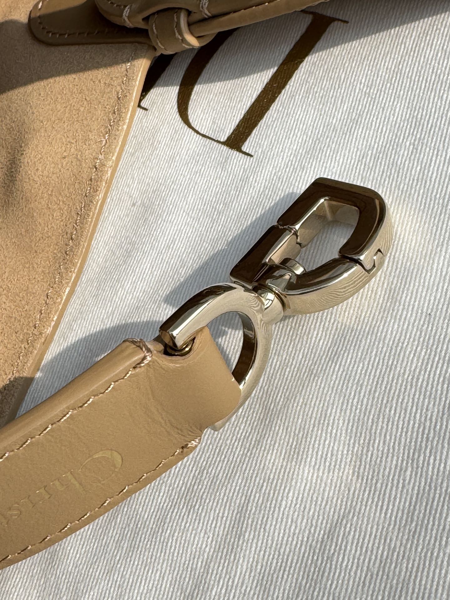 DIOR Medium Dior Toujours Bag Medium Tan Macrocannage Calfskin