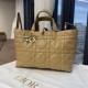 DIOR Medium Dior Toujours Bag Medium Tan Macrocannage Calfskin