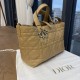 DIOR Medium Dior Toujours Bag Medium Tan Macrocannage Calfskin