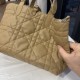 DIOR Medium Dior Toujours Bag Medium Tan Macrocannage Calfskin