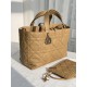 DIOR Medium Dior Toujours Bag Medium Tan Macrocannage Calfskin