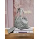 DIOR Medium Dior Toujours Bag Stone Gray Macrocannage Calfskin