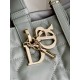 DIOR Medium Dior Toujours Bag Stone Gray Macrocannage Calfskin