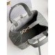 DIOR Medium Dior Toujours Bag Stone Gray Macrocannage Calfskin