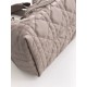 DIOR Medium Dior Toujours Bag Warm Taupe Macrocannage Calfskin