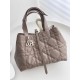 DIOR Medium Dior Toujours Bag Warm Taupe Macrocannage Calfskin