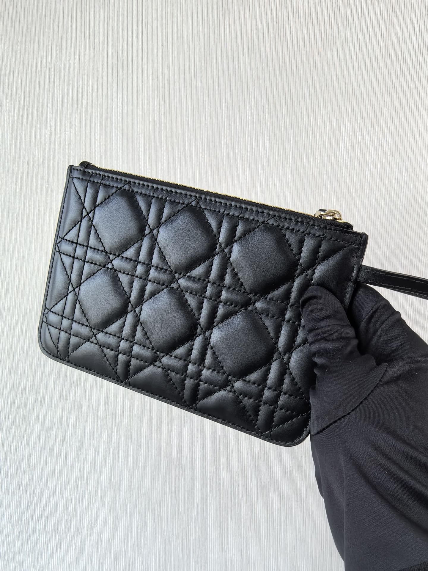 DIOR Small Dior Toujours Bag Black Macrocannage Calfskin