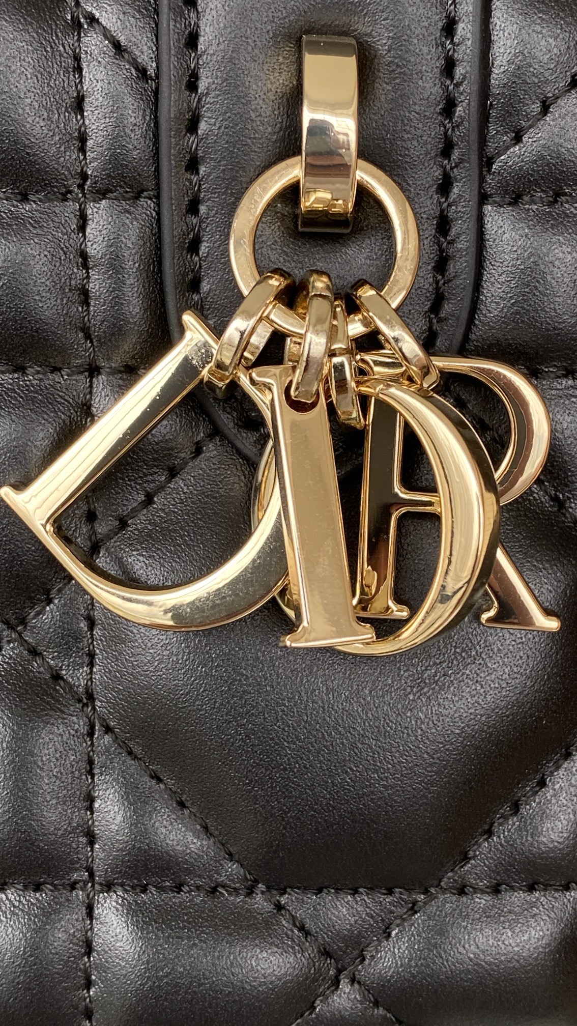 DIOR Small Dior Toujours Bag Black Macrocannage Calfskin