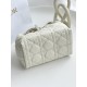 DIOR Small Dior Toujours Bag Latte Macrocannage Calfskin